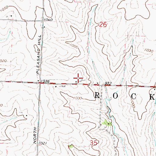 Topographic Map of Busjahn Farms, IL