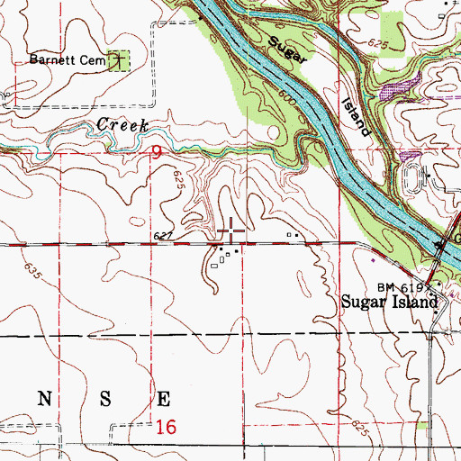 Topographic Map of Butler View Dairy, IL