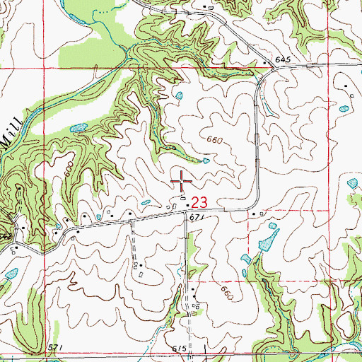 Topographic Map of Fairview Dairy, IL