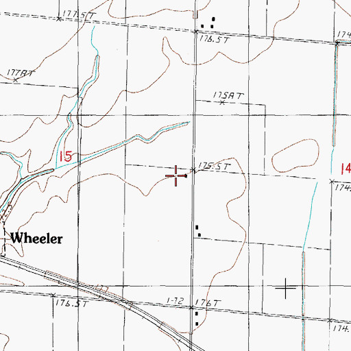 Topographic Map of Lidy Farm, IL