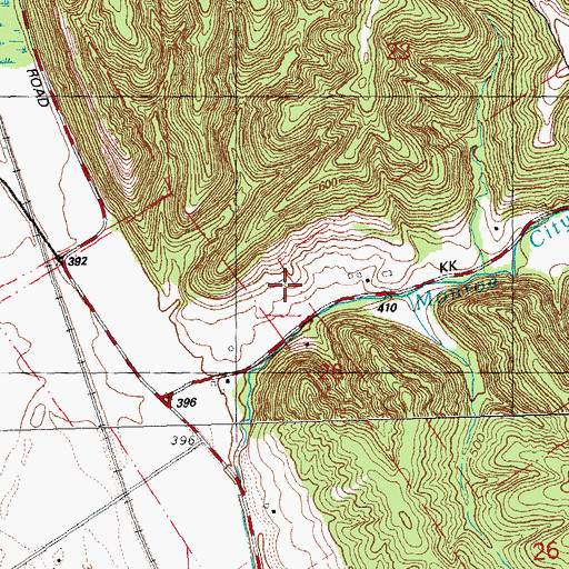 Topographic Map of Leber Stock Farm, IL