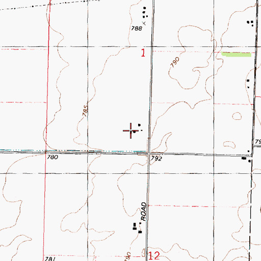 Topographic Map of Ackland Farm, IL