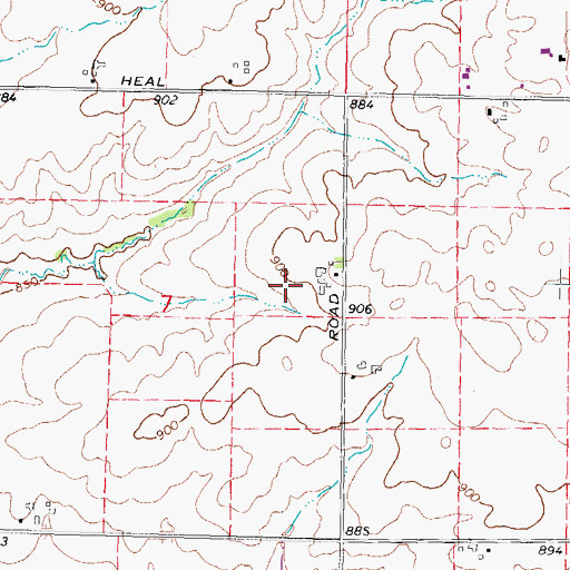 Topographic Map of Montavon Seed Farm, IL