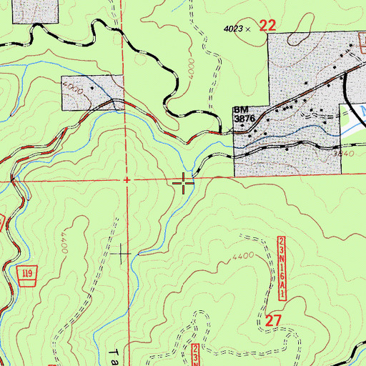 Topographic Map of Taylor Gulch, CA