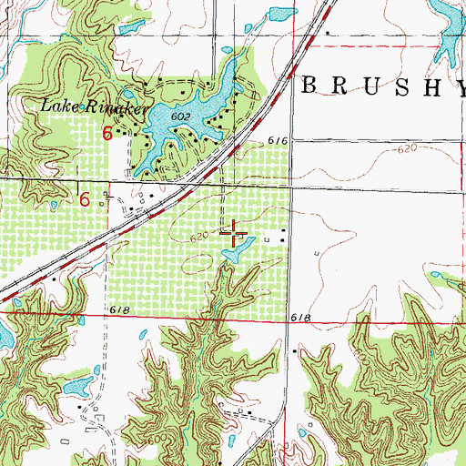 Topographic Map of Broom Orchard, IL