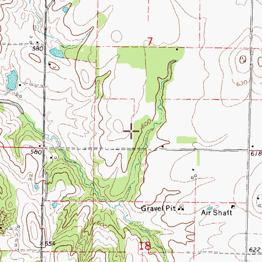 Topographic Map of Forsee Vineyards, IL