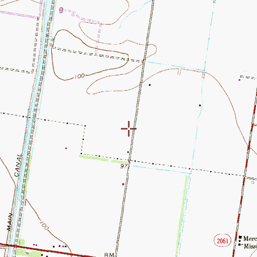 Topographic Map of Valley View South Elementary School, TX