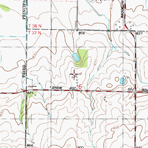 Topographic Map of Connell Farm, IL