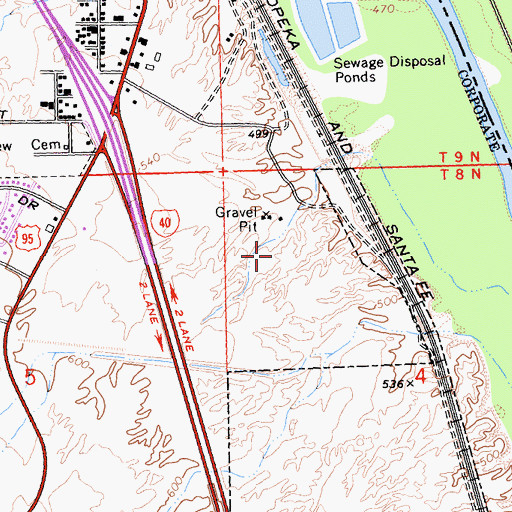 Topographic Map of Needles Pit, CA