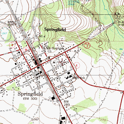 Topographic Map of Brodie Family Cemetery, SC