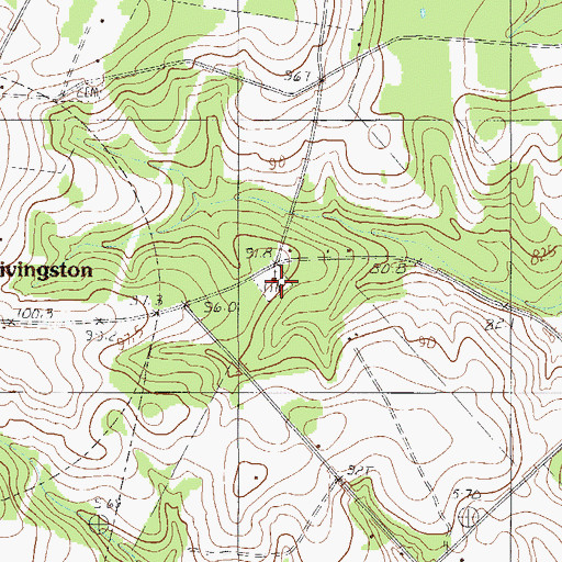 Topographic Map of Hebron Methodist Church South Cemetery, SC
