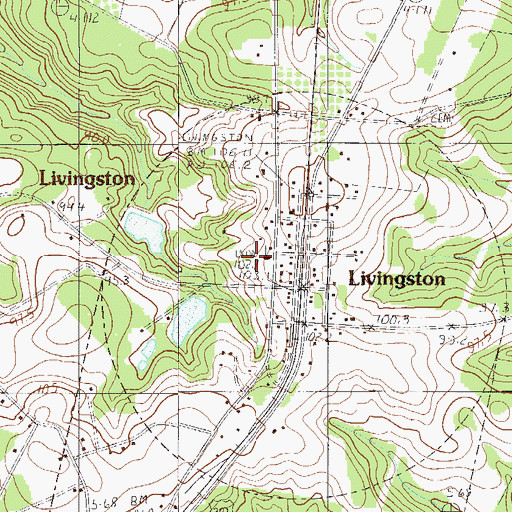 Topographic Map of Livingston Pinehill United Methodist Church Cemetery, SC
