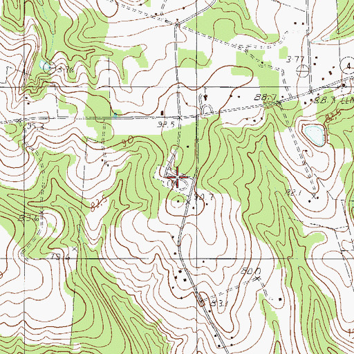 Topographic Map of Macedonia Cemetery, SC