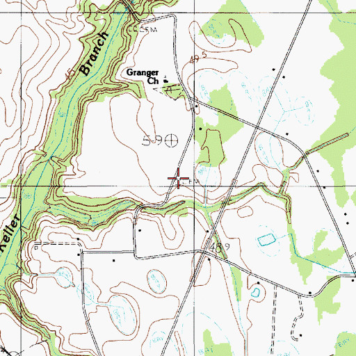 Topographic Map of McGrew Cemetery, SC