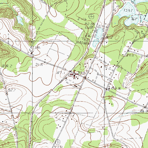 Topographic Map of Sunny Vista Church of God Cemetery, SC