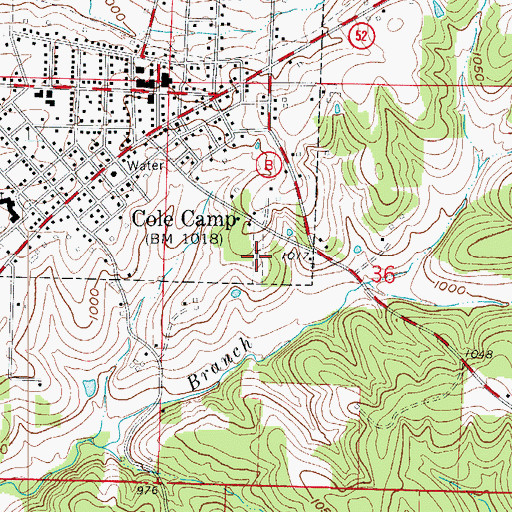 Topographic Map of Saints Peter and Paul Cemetery, MO