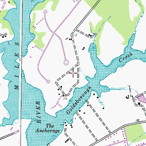 Topographic Map of Goldsborough Spring, MD