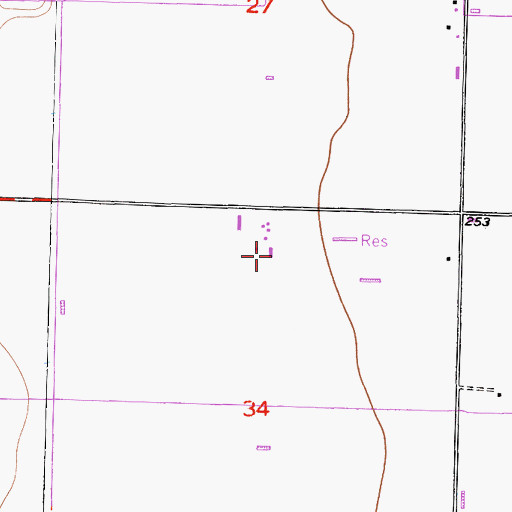 Topographic Map of A and R Vieira Dairy, CA