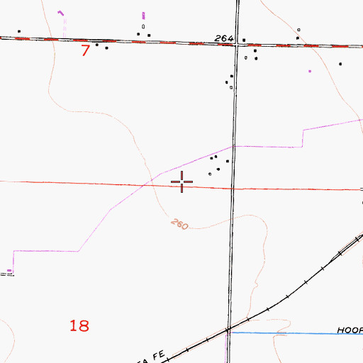 Topographic Map of Azteca Dairy, CA