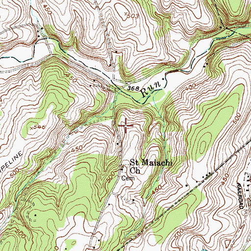 Topographic Map of Randall Wharf Light, MD