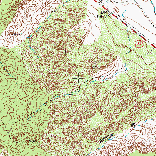 Topographic Map of Madera Trail, NM