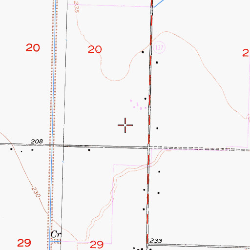 Topographic Map of Countryside Dairy, CA