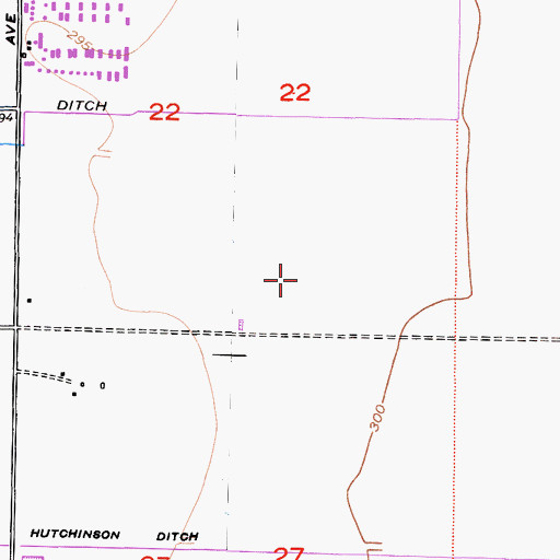 Topographic Map of Creekside Dairy, CA