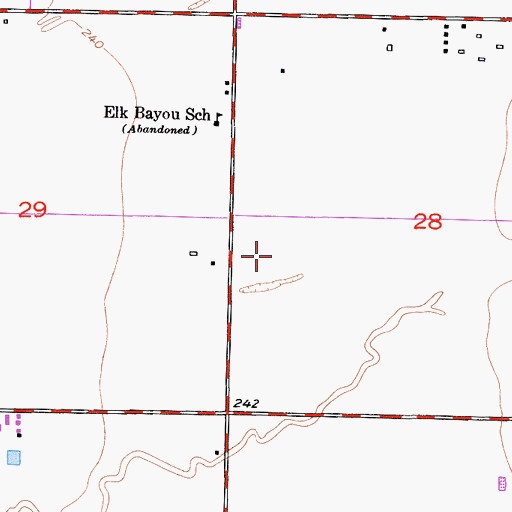 Topographic Map of Double L Cattle Dairy, CA