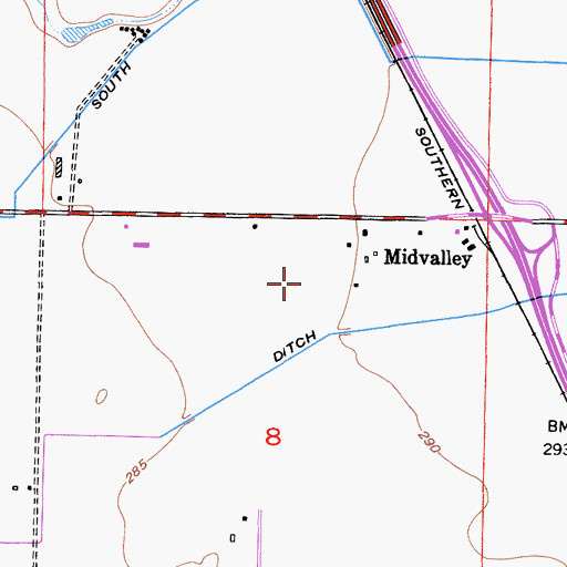 Topographic Map of Esteves Dairy, CA
