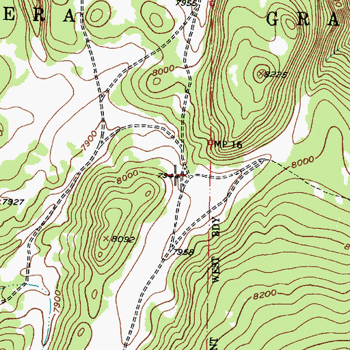 Topographic Map of Colanutria Trick Tank, NM