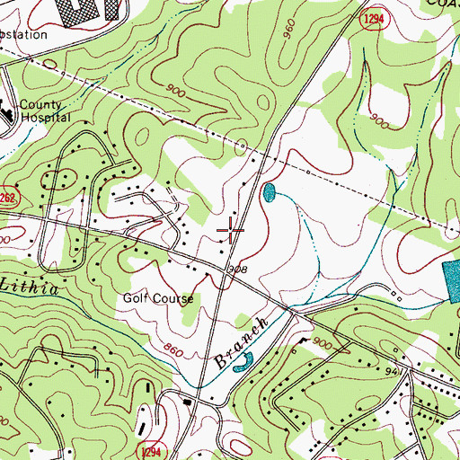 Topographic Map of Harvest Church, NC