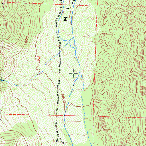 Topographic Map of Terry Canyon, CA