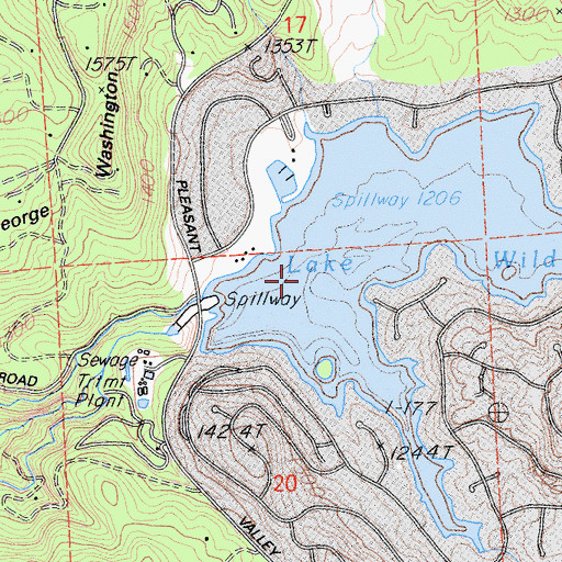 Topographic Map of Negro Creek, CA