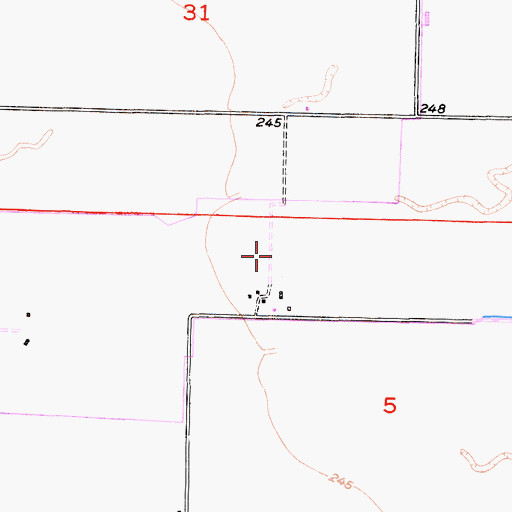 Topographic Map of L and L Morais Dairy, CA