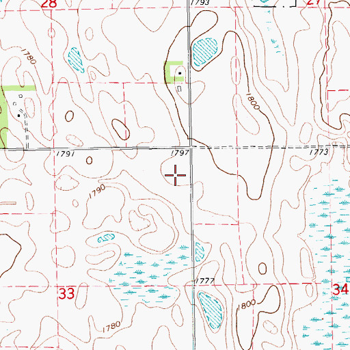 Topographic Map of Gautsch Child Grave, SD