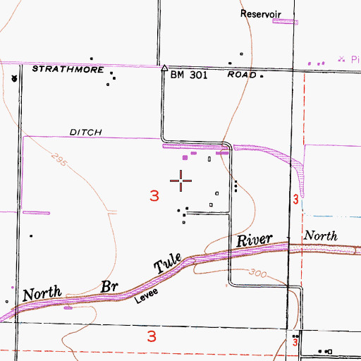 Topographic Map of Lerda Dairy, CA