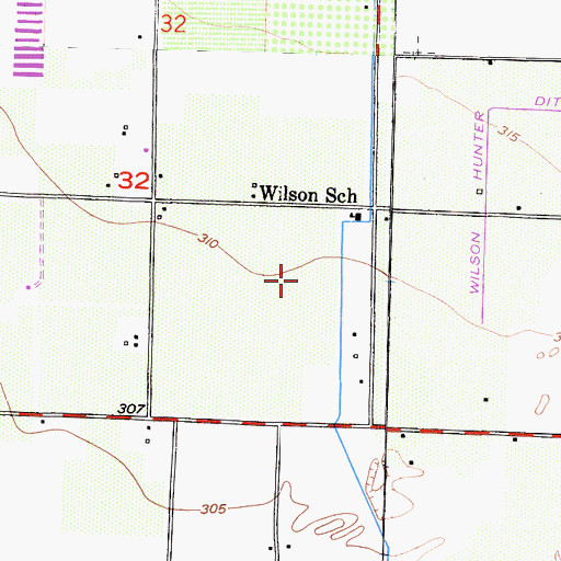 Topographic Map of Lopes Dairy, CA