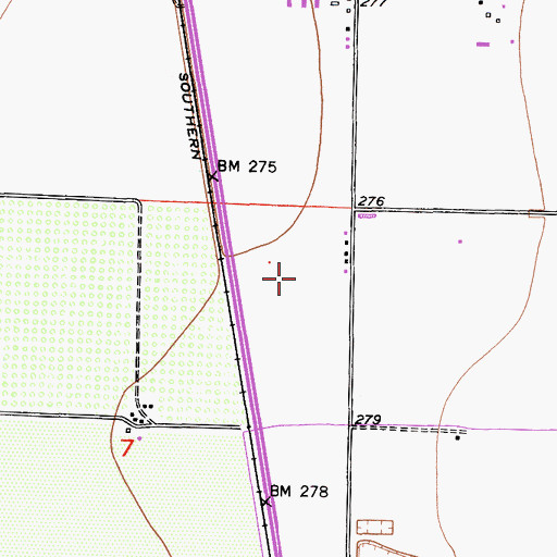 Topographic Map of M and L Dairy, CA