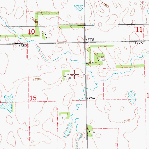 Topographic Map of Soren Hjermstad Family Cemetery, SD