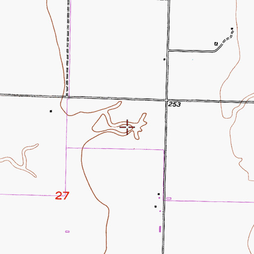Topographic Map of P and M Dairy, CA