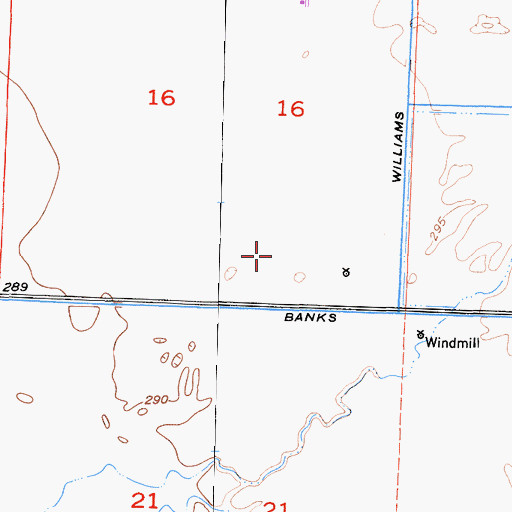 Topographic Map of Red Rose Dairy, CA
