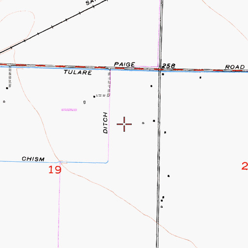 Topographic Map of Simoes Brothers Dairy, CA