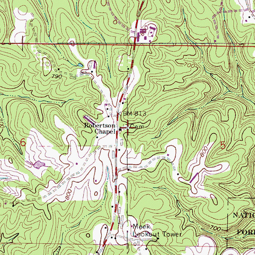 Topographic Map of Arley Congregation Christian Church Cemetery, AL
