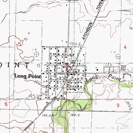 Topographic Map of Long Point Community Fire Protection District, IL
