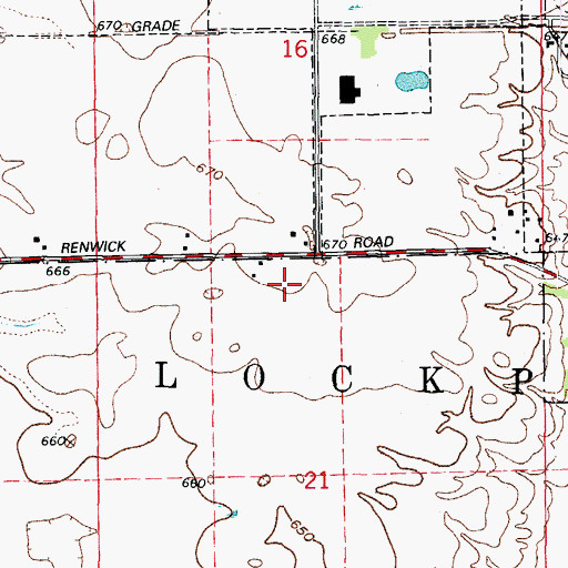 Topographic Map of Lockport Township Fire Protection District Station 6, IL