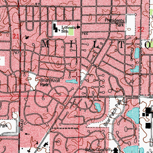 Topographic Map of Wheaton Fire Department Station 2, IL