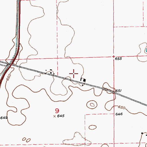 Topographic Map of Bristol - Kendall Fire Protection District Station 3, IL