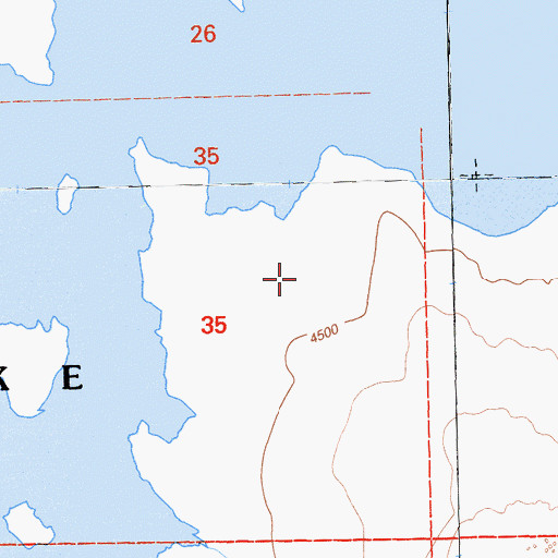 Topographic Map of The U, CA