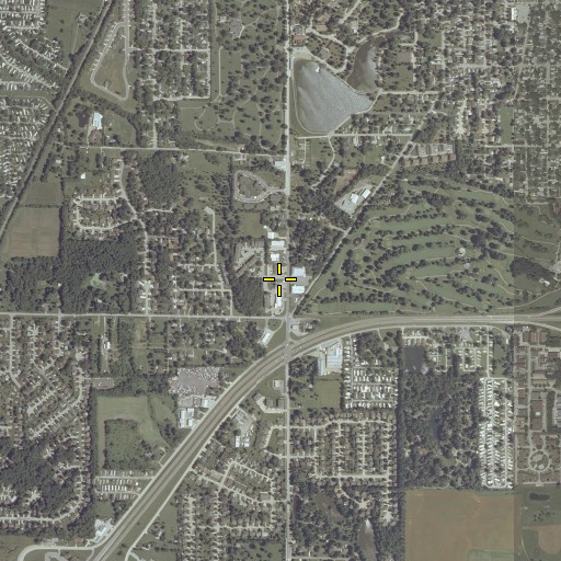 Aerial/Satellite Image of Bloomington Township Fire Protection District Station 2, IL