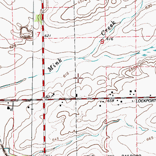 Topographic Map of Lockport Township Fire Protection District Station 5, IL
